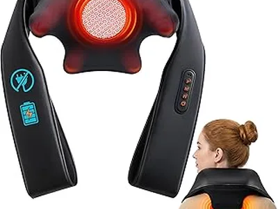 Compact travel neck and back massager
